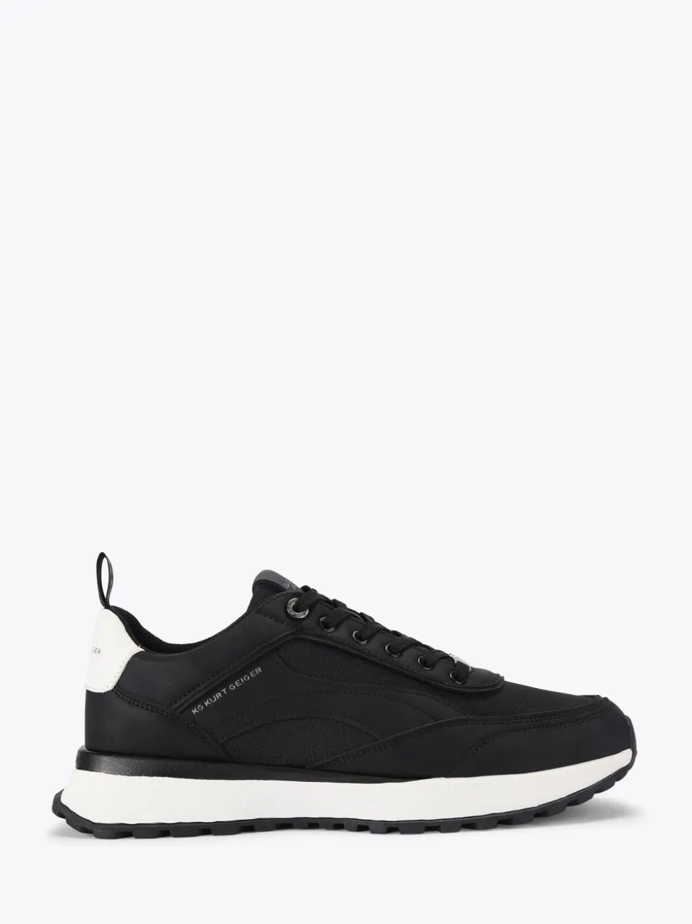 KG Kurt Geiger Black Chrome Kai Trainers