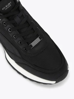 KG Kurt Geiger Black Chrome Kai Trainers