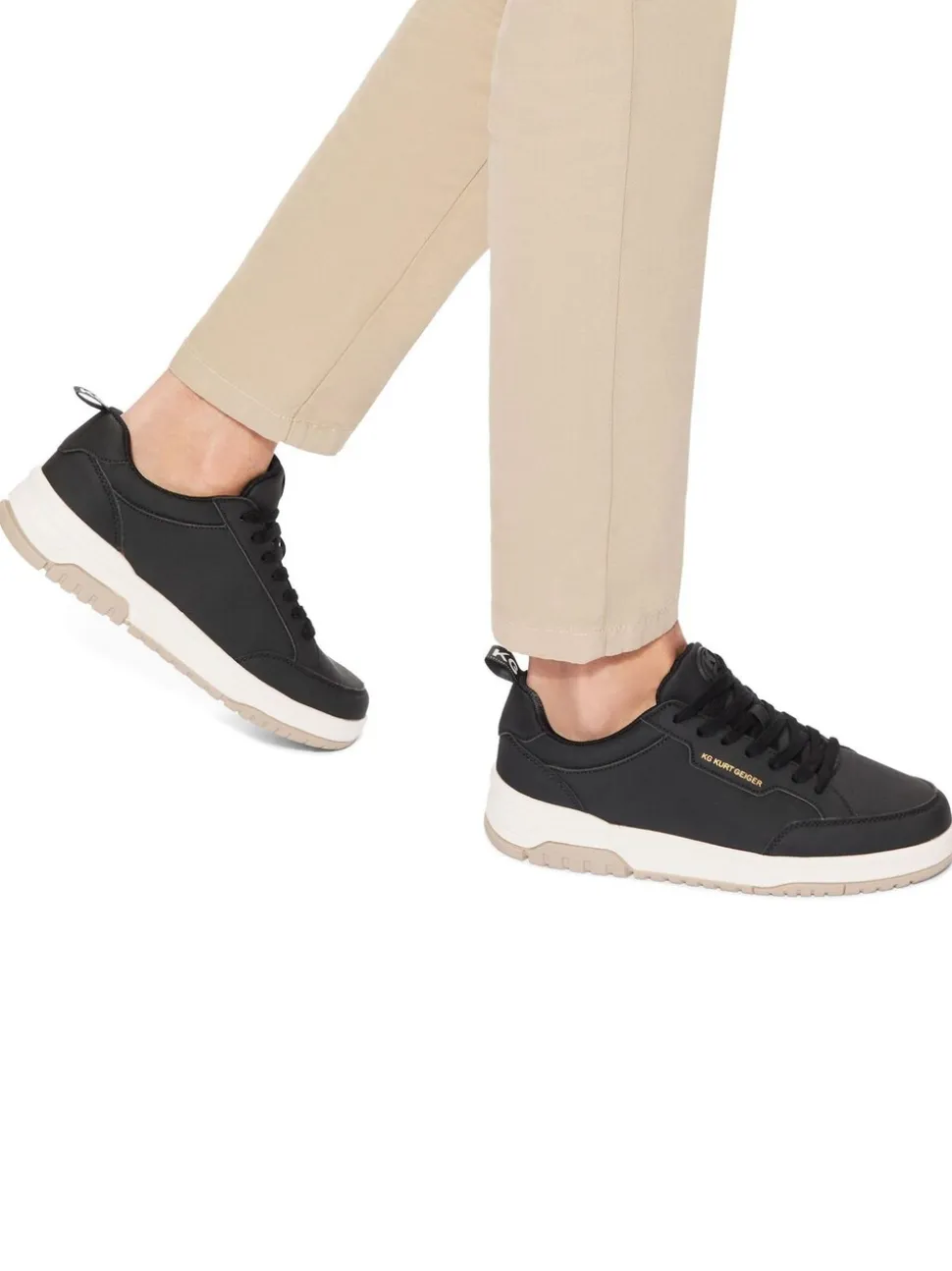 KG Kurt Geiger Black Chrome Ryder Shoes