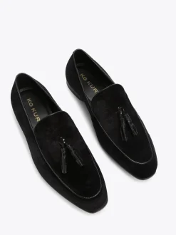 KG Kurt Geiger Black Curtis Velvet Shoes