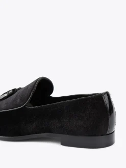 KG Kurt Geiger Black Curtis Velvet Shoes