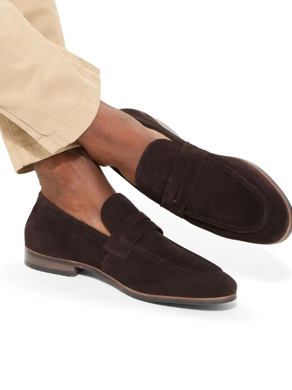 KG Kurt Geiger Brown Suede Freddy Shoes