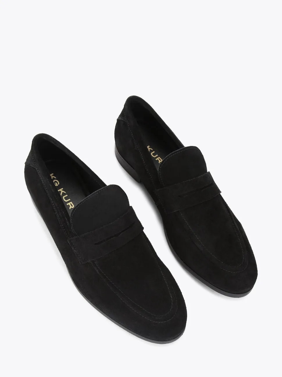 KG Kurt Geiger Chrome Black Freddy Shoes