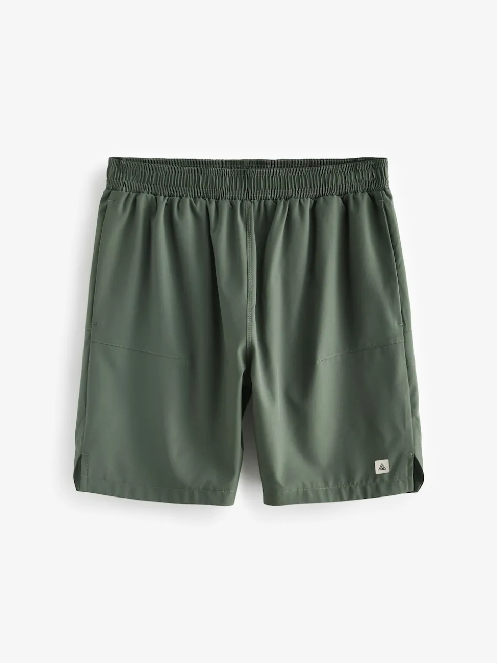 Khaki Green 7 Inch Active Gym Sports Shorts