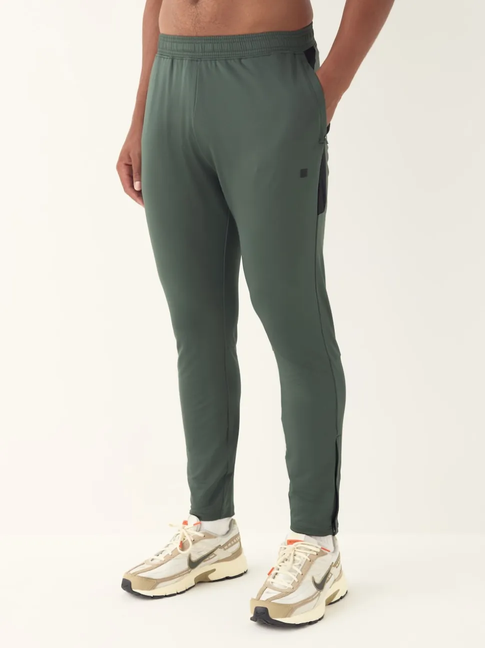 Khaki Green Active Gym Training Joggers