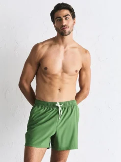 Khaki Green Motion-Flex 5 Inch Swim Shorts