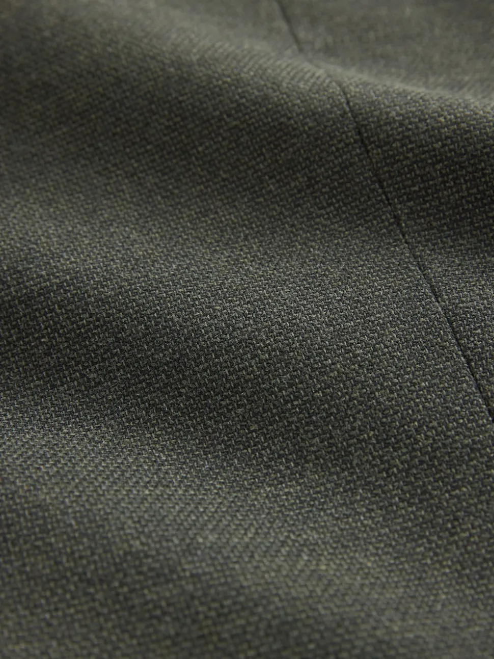 Khaki Green Regular Fit Textured Smart Blazer