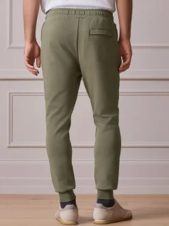 Khaki Green Signature Soft Touch Modal Slim Fit Cuffed Joggers