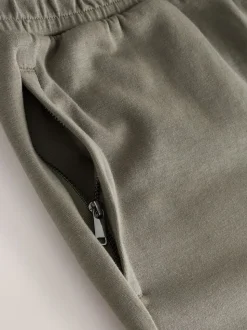 Khaki Green Signature Soft Touch Modal Slim Fit Cuffed Joggers