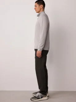 Khaki Green Slim Fit Motionflex Chino Trousers