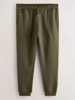Khaki Green Slim Fit Slim Fit Brushback Heavyweight Joggers