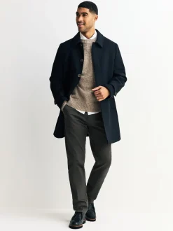 Khaki Green Slim Fit Stretch Chinos Trousers