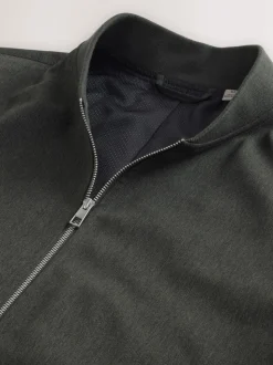Khaki Green Smart Bomber Jacket