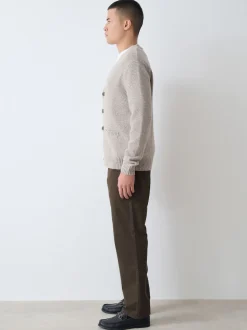 Khaki Green Straight Fit Stretch Chinos Trousers