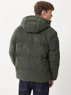 Khaki Green ThermoGen Shower Resistant Puffer Jacket