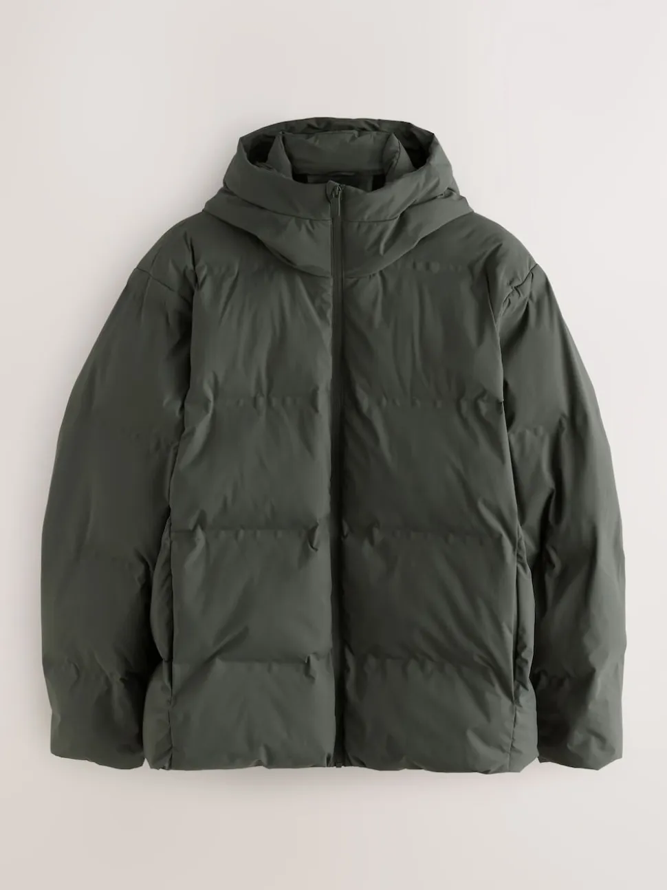 Khaki Green ThermoGen Shower Resistant Puffer Jacket