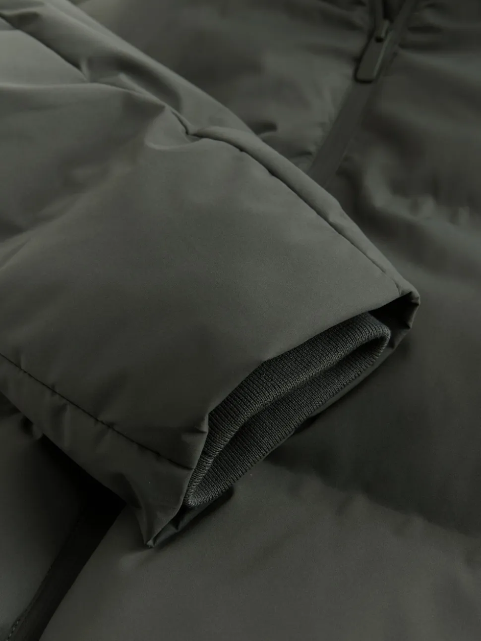 Khaki Green ThermoGen Shower Resistant Puffer Jacket