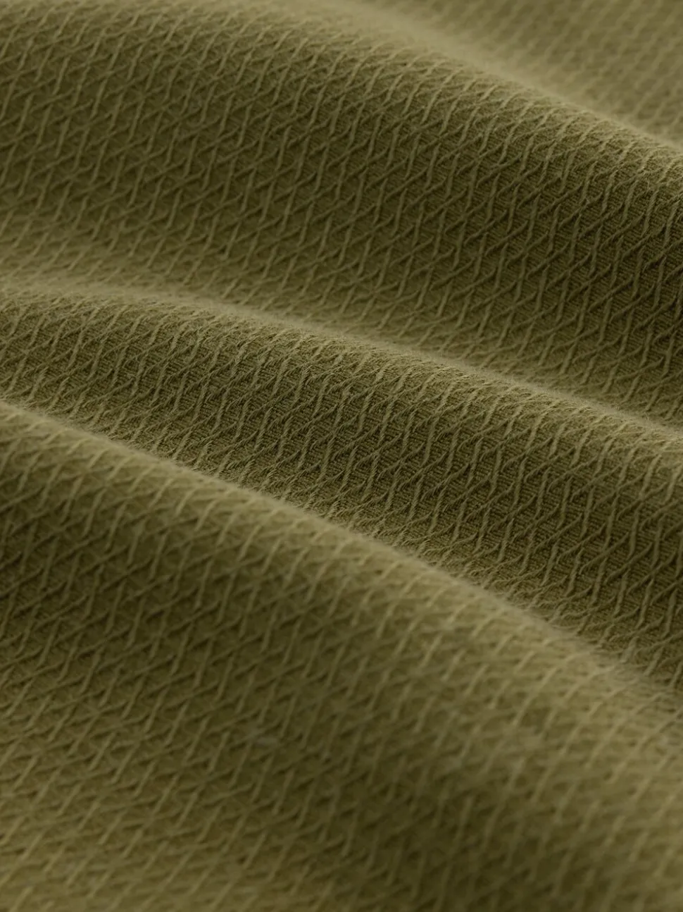 Khaki Green Twin Pocket Western Style Long Sleeve Shirt