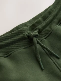 Khaki Green Utility Brushback Heavyweight Cargo Joggers