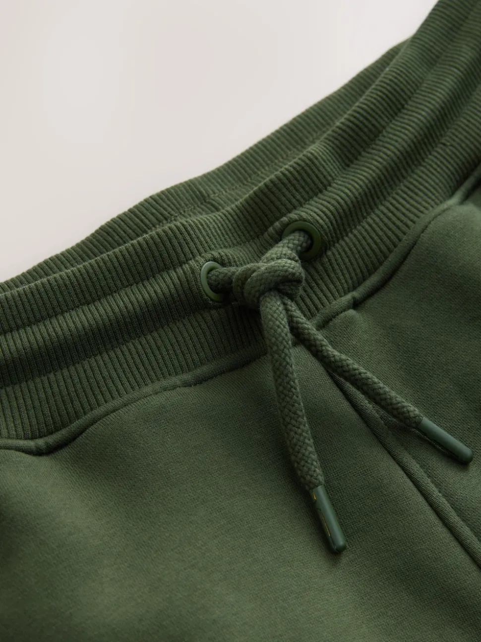 Khaki Green Utility Brushback Heavyweight Cargo Joggers