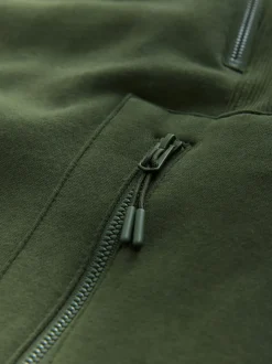 Khaki Green Utility Brushback Heavyweight Cargo Joggers
