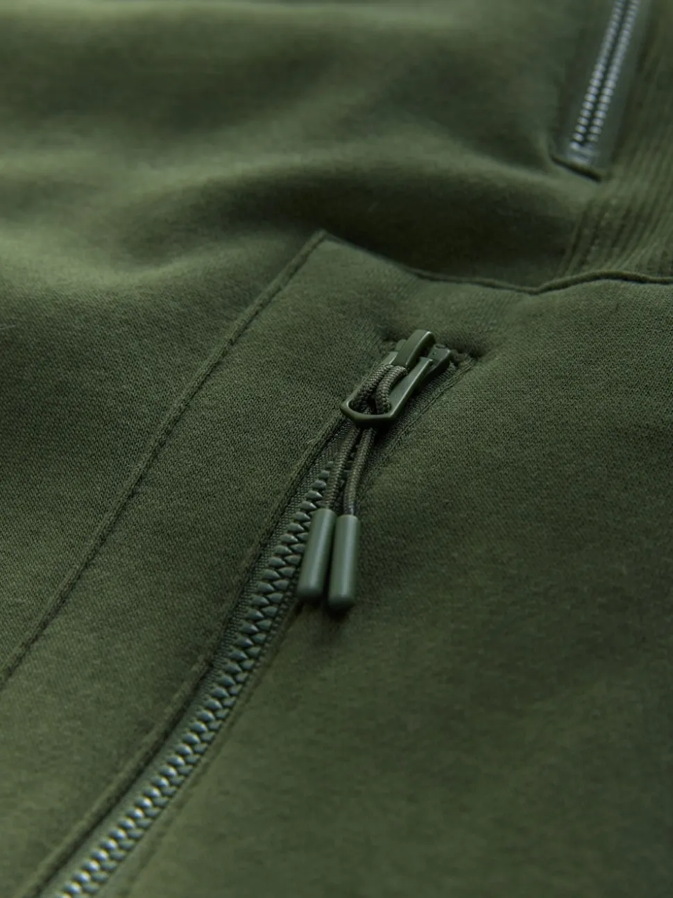 Khaki Green Utility Brushback Heavyweight Cargo Joggers