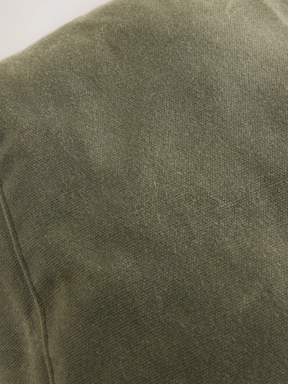 Khaki Green Wax Canvas Flat Cap