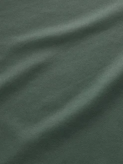 Khaki Green Zip Neck Active Training Top