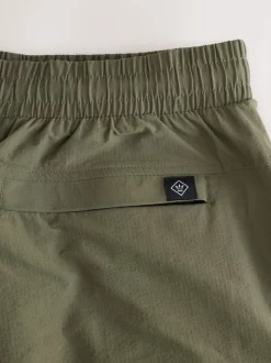 Khaki/Green Fashion Cargo Swim Shorts
