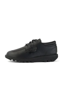 Kickers Black Padded Leather Shoes