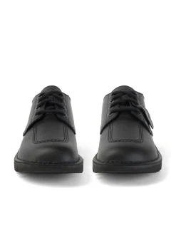 Kickers Black Padded Leather Shoes