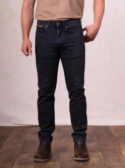 Lakeland Clothing Slim Straight Black Jeans