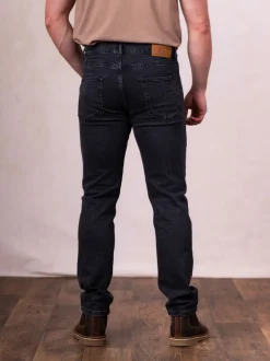 Lakeland Clothing Slim Straight Black Jeans