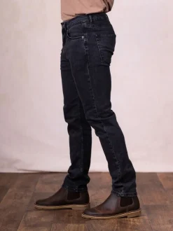 Lakeland Clothing Slim Straight Black Jeans