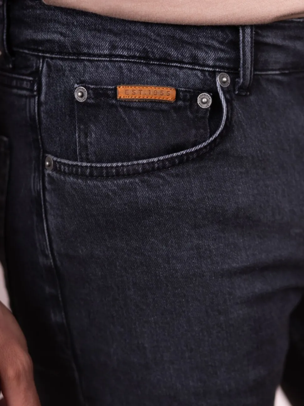 Lakeland Clothing Slim Straight Black Jeans