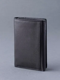 Lakeland Leather Black Bowston Tri-Fold Wallet