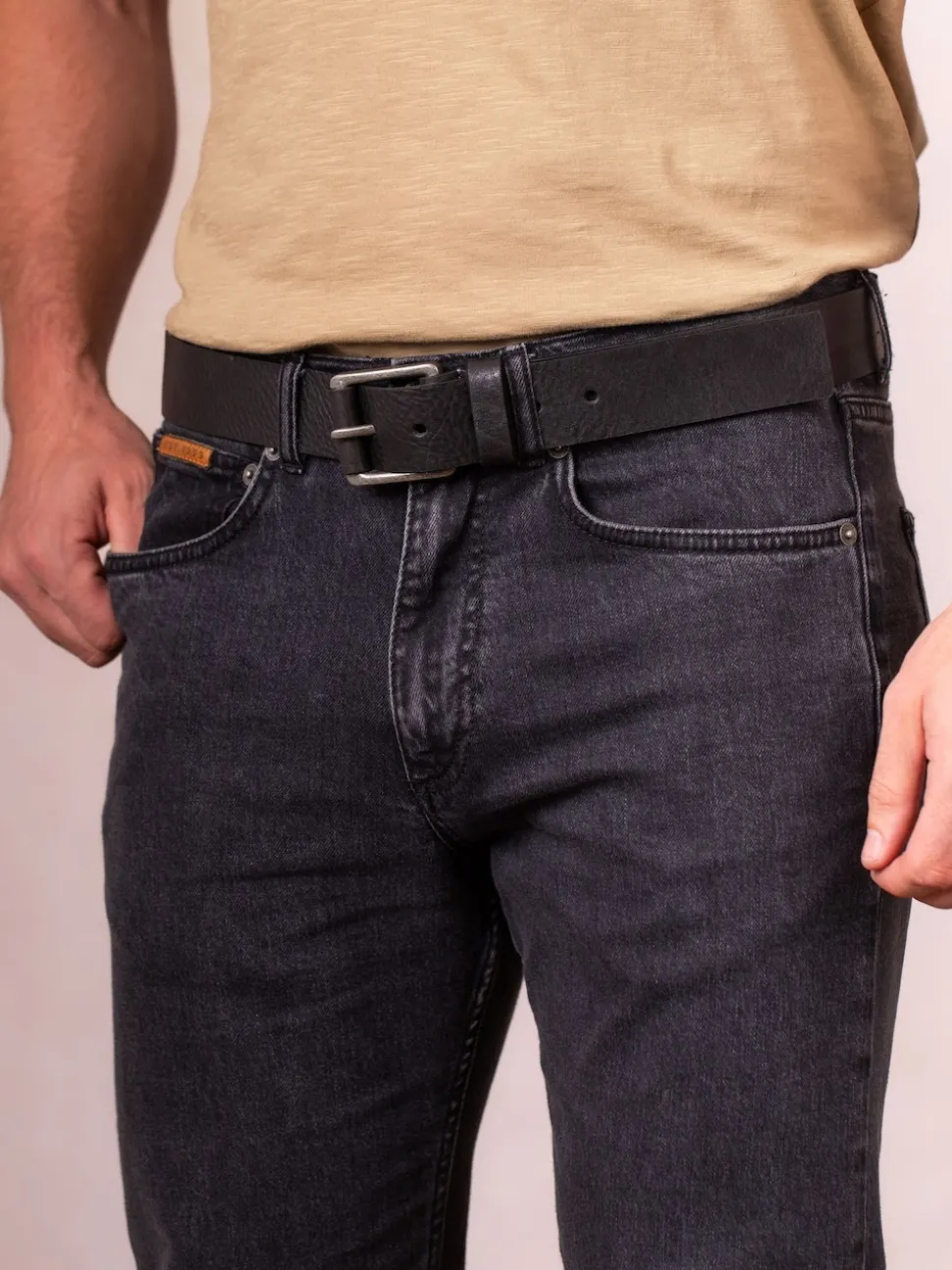 Lakeland Leather Black Braithwaite Belt