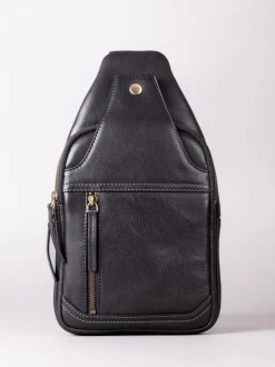 Lakeland Leather Black Keswick Sling Bag