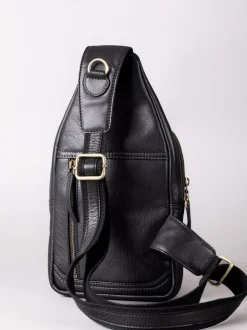 Lakeland Leather Black Keswick Sling Bag