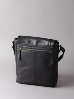 Lakeland Leather Black Medium Keswick Messenger Bag