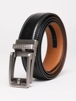 Lakeland Leather Black Rigg Ratchet Belt