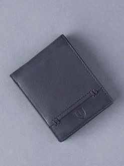Lakeland Leather Black Stitch Bi-Fold Wallet