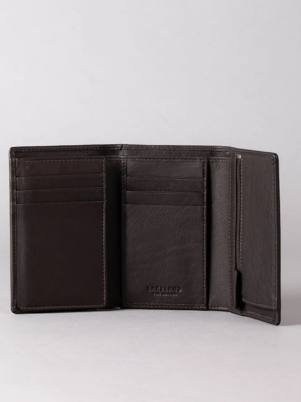 Lakeland Leather Brown Bowston Tri-Fold Wallet