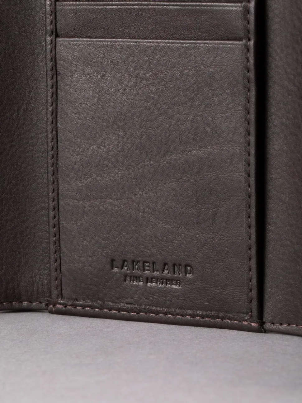 Lakeland Leather Brown Bowston Tri-Fold Wallet