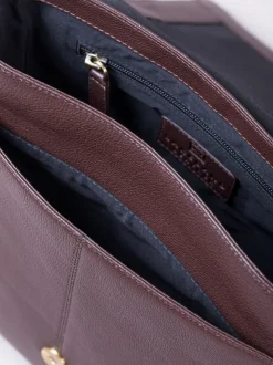 Lakeland Leather Brown Crummock Cross-Body Bag