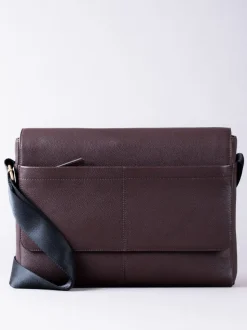 Lakeland Leather Brown Crummock Laptop Messenger Bag
