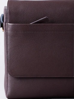 Lakeland Leather Brown Crummock Laptop Messenger Bag