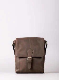 Lakeland Leather Brown Hutton Reporter Bag