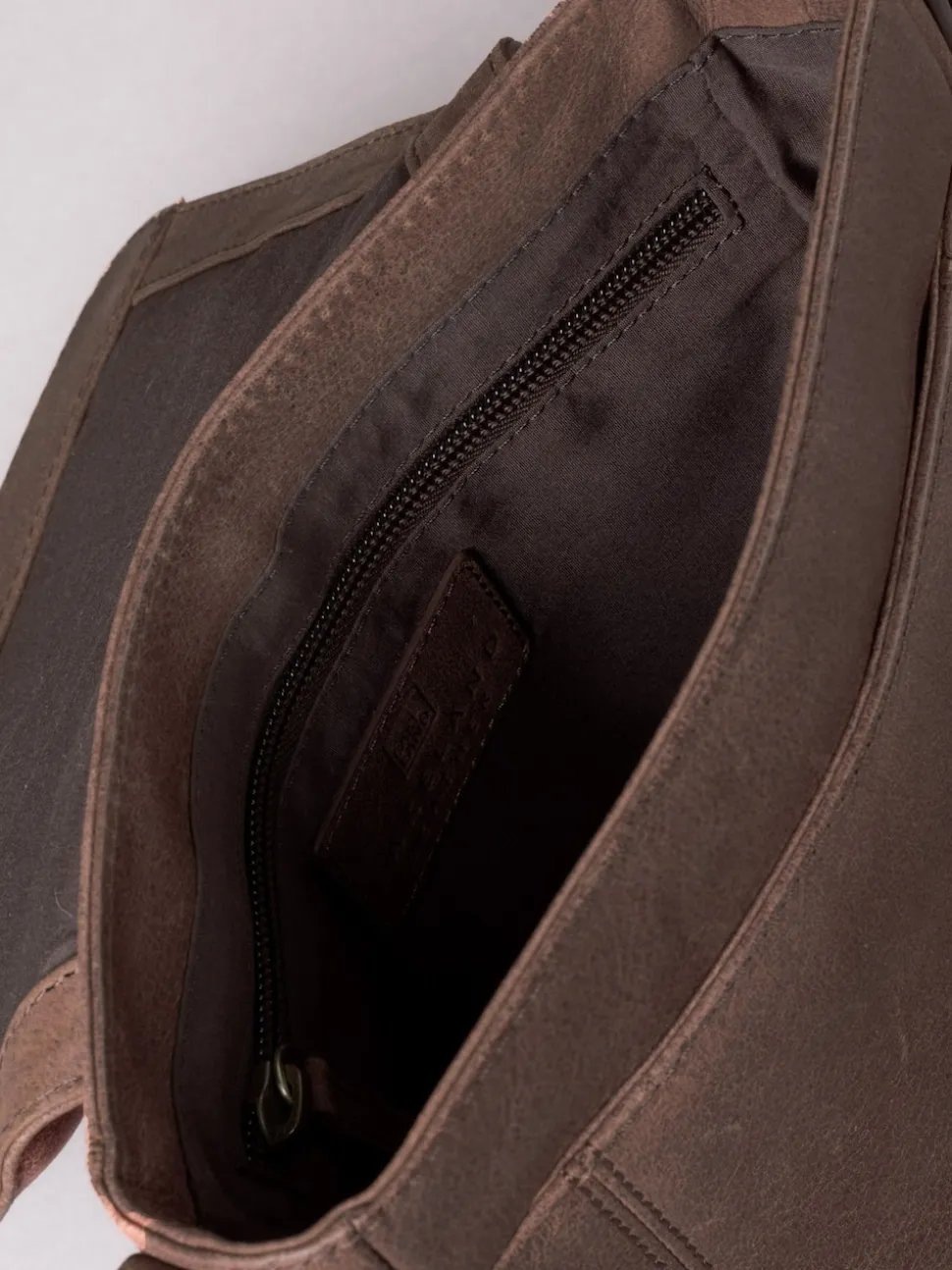 Lakeland Leather Brown Hutton Reporter Bag