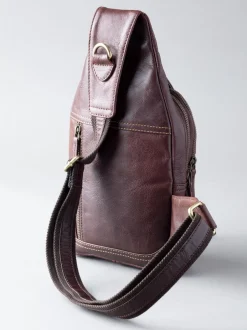 Lakeland Leather Brown Keswick Sling Bag